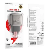СЗУ Borofone BAS51A Absolute (2USB-A) Black