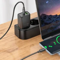 СЗУ Hoco N61 Gentle PD20W+QC3.0 (1USB-A/1C) + кабель Type-C to Lightning Black