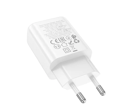 СЗУ Hoco N61 Gentle PD20W+QC3.0 (1USB-A/1C) White