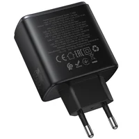 СЗУ Hoco C160A Upgrade PD65W+QC3.0 (1USB-A/2C) Black
