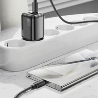 СЗУ Hoco N53 Monsoon PD30W+QC3.0 (1USB-A/1C) + Type-C to Type-C Black