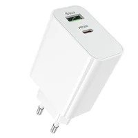 СЗУ Borofone BA108A Stellar PD30W+QC3.0 (1USB-A/1C) White