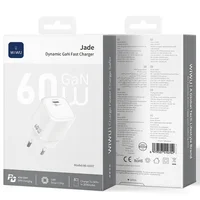 СЗУ WIWU G037 Jelly PD60W GaN (1USB-C) White