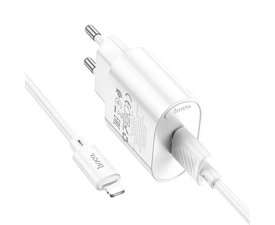 СЗУ Hoco C109A Fighter 10.5W (1USB-A) + кабель USB to Lightning White