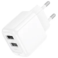 СЗУ Hoco CS51A Surplus (2USB-A) White