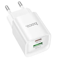 СЗУ Hoco C147A PD20W+QC3.0 (1USB-A/1C) White
