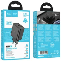 СЗУ Hoco N51 Scenery PD65W (1USB-A/2C) Black