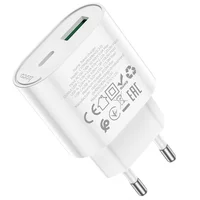 СЗУ Hoco C109A Fighter PD20W+QC3.0 (1USB-A/1C) White