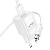СЗУ Hoco C145A Charm QC3.0 18W (1USB-A) + кабель USB to Type-C White