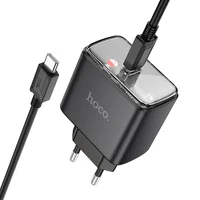 СЗУ Hoco CS41A Smart PD35W (1C) + Type-C to Type-C Black