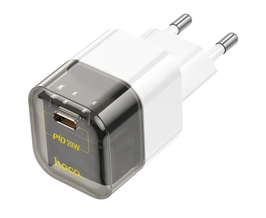 СЗУ Hoco C125A Transparent PD20W (1USB-C) Transparent black