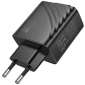 СЗУ Hoco N57 Full PD20W with retractable cable Type-C (2USB-C) Black