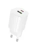 СЗУ Borofone BA104A Pudding PD20W+QC3.0 (1USB-A/1C) White