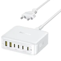 СЗУ Baseus EnerFill FH21 PD120W+QC3.0 6in1 (2USB-A/4C) (E0120T) Moon White
