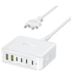 СЗУ Baseus EnerFill FH21 PD120W+QC3.0 6in1 (2USB-A/4C) (E0120T) Moon White