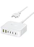 СЗУ Baseus EnerFill FH21 PD120W+QC3.0 6in1 (2USB-A/4C) (E0120T) Moon White