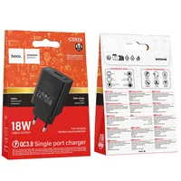 СЗУ Hoco CS92A Leader 18W+QC3.0 (1USB-A) Black