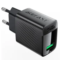 СЗУ Acefast A90 QC3.0 18W (1USB-A) Black