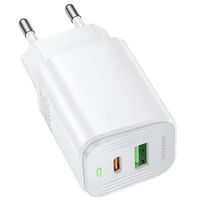 СЗУ Borofone BAS83A Star PD20W+QC3.0 (1USB-A/1C) White