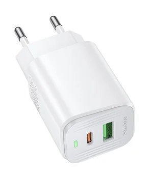 СЗУ Borofone BAS83A Star PD20W+QC3.0 (1USB-A/1C) White