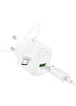 СЗУ Hoco CS52A Surplus QC3.0 (1USB-A) + кабель USB to MicroUSB White