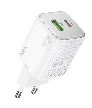 СЗУ Hoco N41 Almighty PD20W+QC3.0 White