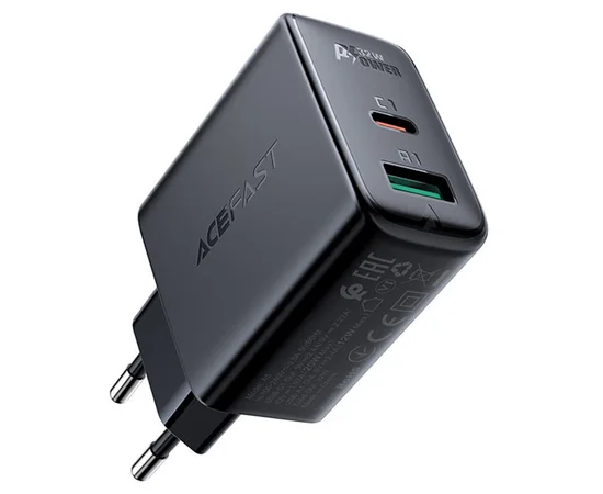СЗУ Acefast A5 PD32W GaN (USB-C+USB-A) Black
