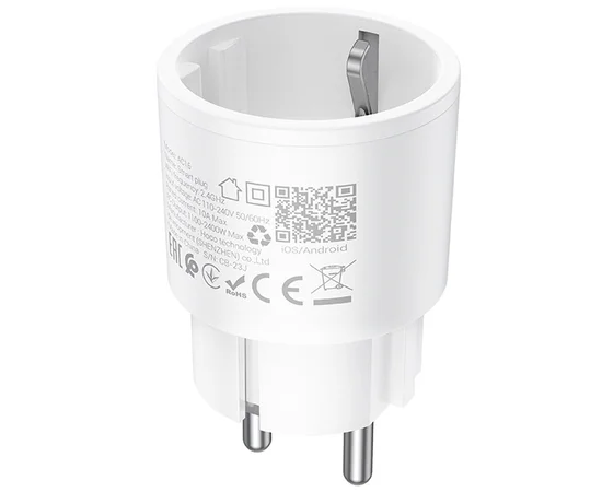 СЗУ Hoco AC16 Veloz smart socket White