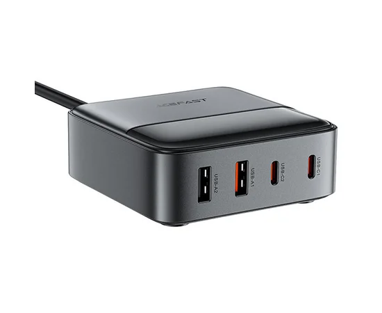 СЗУ Acefast Z6 PD65W GaN (2*USB-C+2*USB-A) Black
