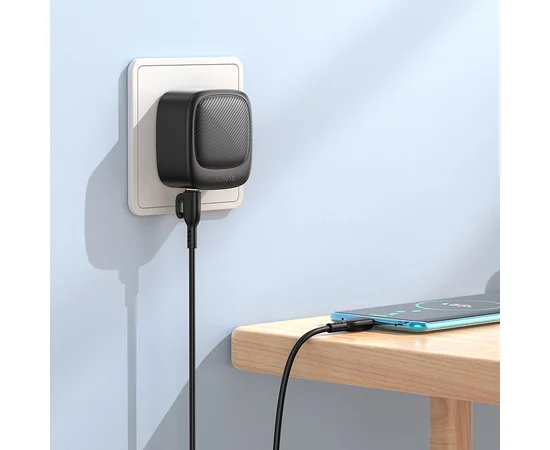 СЗУ Borofone BAS23A Lucky PD30W (1C2A) + Type-C to Type-C Black