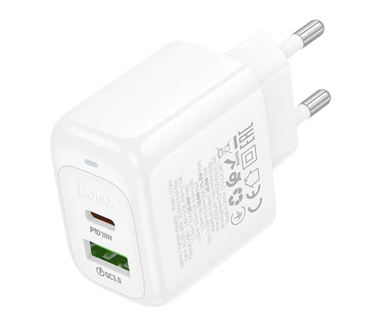 СЗУ Hoco CS54A Surplus PD20W+QC3.0 (1USB-A/1C) White