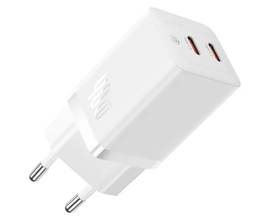СЗУ Baseus GaN5 Pro OS + Type-C to Type-C 40W (CCGP18010) White