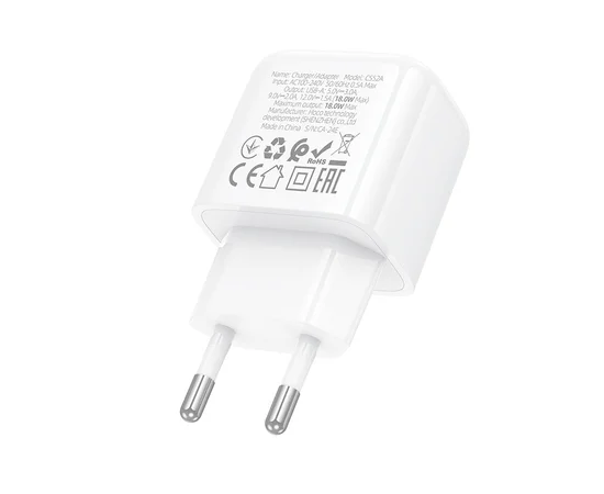 СЗУ Hoco CS52A Surplus QC3.0 (1USB-A) White