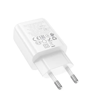 СЗУ Hoco N63 Gentle PD30W+QC3.0 (1USB-A/1C) White