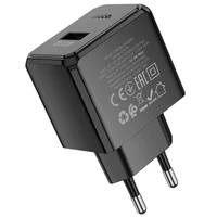 СЗУ Hoco CS17A Wish QC3.0 22.5W (1USB-A) Black