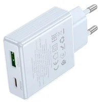 СЗУ Hoco C142A Direct PD20W+QC3.0 (1USB-A/1C) Blue