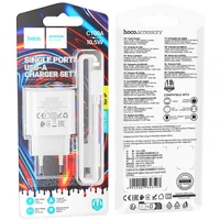 СЗУ Hoco C109A Fighter 10.5W (1USB-A) + кабель USB to Lightning White