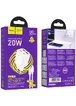 СЗУ Hoco N55 Fundador PD20W four-port (2USB-A/2C) + Type-C to Lightning White