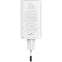 СЗУ Baseus GaN6 Pro OS 2C+2U 65W + Type-C to Type-C 100W (1m) (P10162701) White