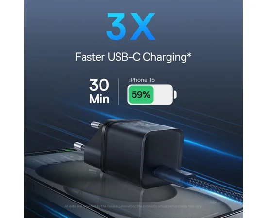 СЗУ Baseus GaN5S OS 1C 30W (P10162504) Cluster Black