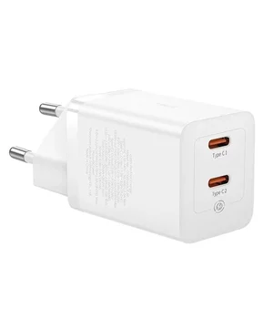 СЗУ Baseus GaN5 Pro OS + Type-C to Type-C 40W (CCGP18010) White