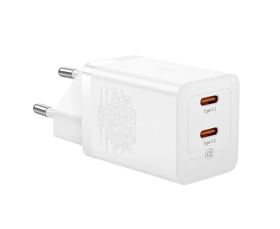 СЗУ Baseus GaN5 Pro OS + Type-C to Type-C 40W (CCGP18010) White