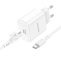 СЗУ Borofone BA81A PD20W (1USB-C) + Type-C to Type-C White
