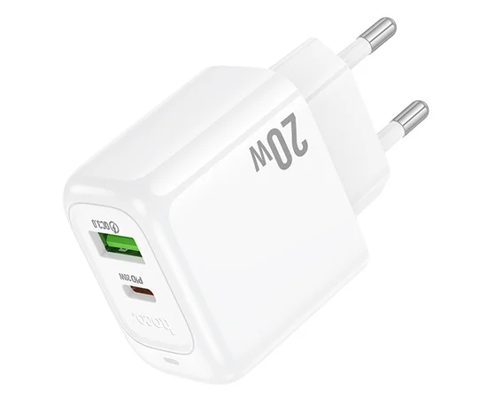 СЗУ Hoco CS54A Surplus PD20W+QC3.0 (1USB-A/1C) White