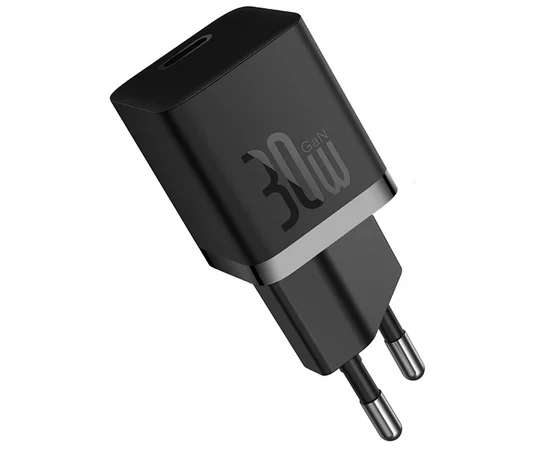 СЗУ Baseus GaN5 Fast Charger (mini) 30W (1USB-C) + кабель Type-C to Type-C (P10110902) Cluster Black