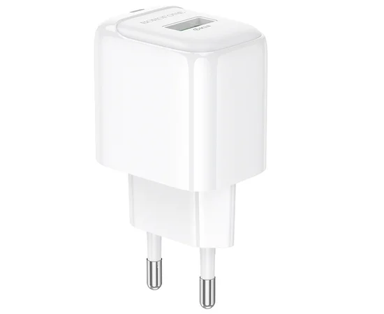 СЗУ Borofone BAS42A Potential QC3.0 (1USB-A) White