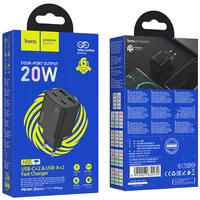 СЗУ Hoco N55 Fundador PD20W four-port (2USB-A/2C) Black