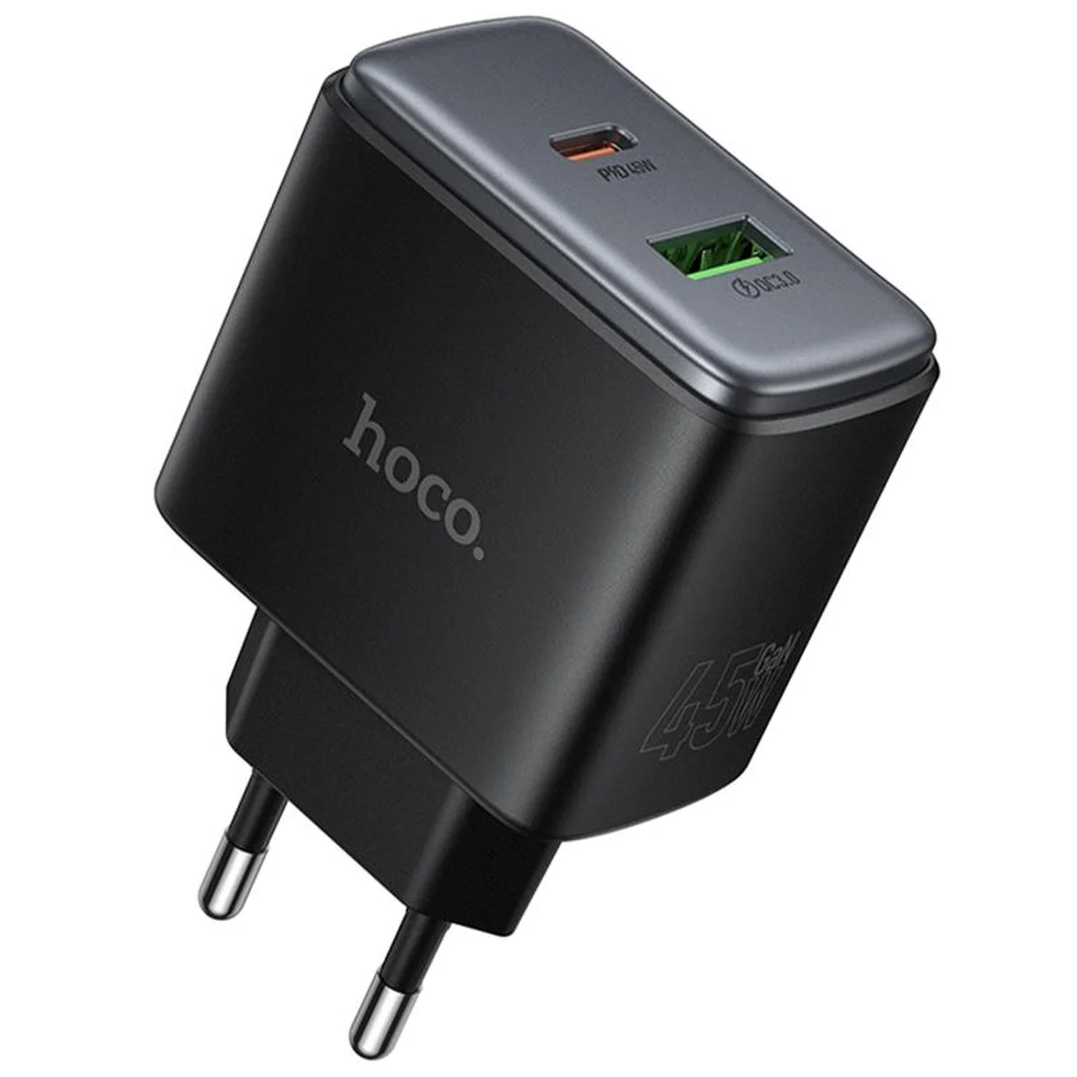СЗУ Hoco C158A Upgrade PD45W (1USB-A/1C) Black