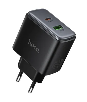 СЗУ Hoco C158A Upgrade PD45W (1USB-A/1C) Black