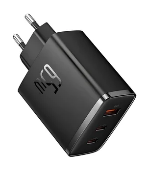 СЗУ Baseus Cube Pro Fast Charger PD65W (1USB-A/2C) (P10111404) Cluster Black